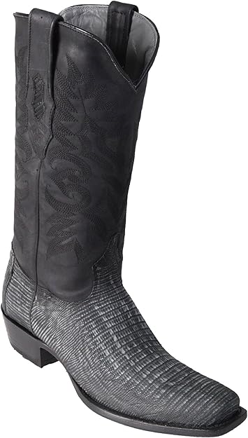 black lizard skin boots