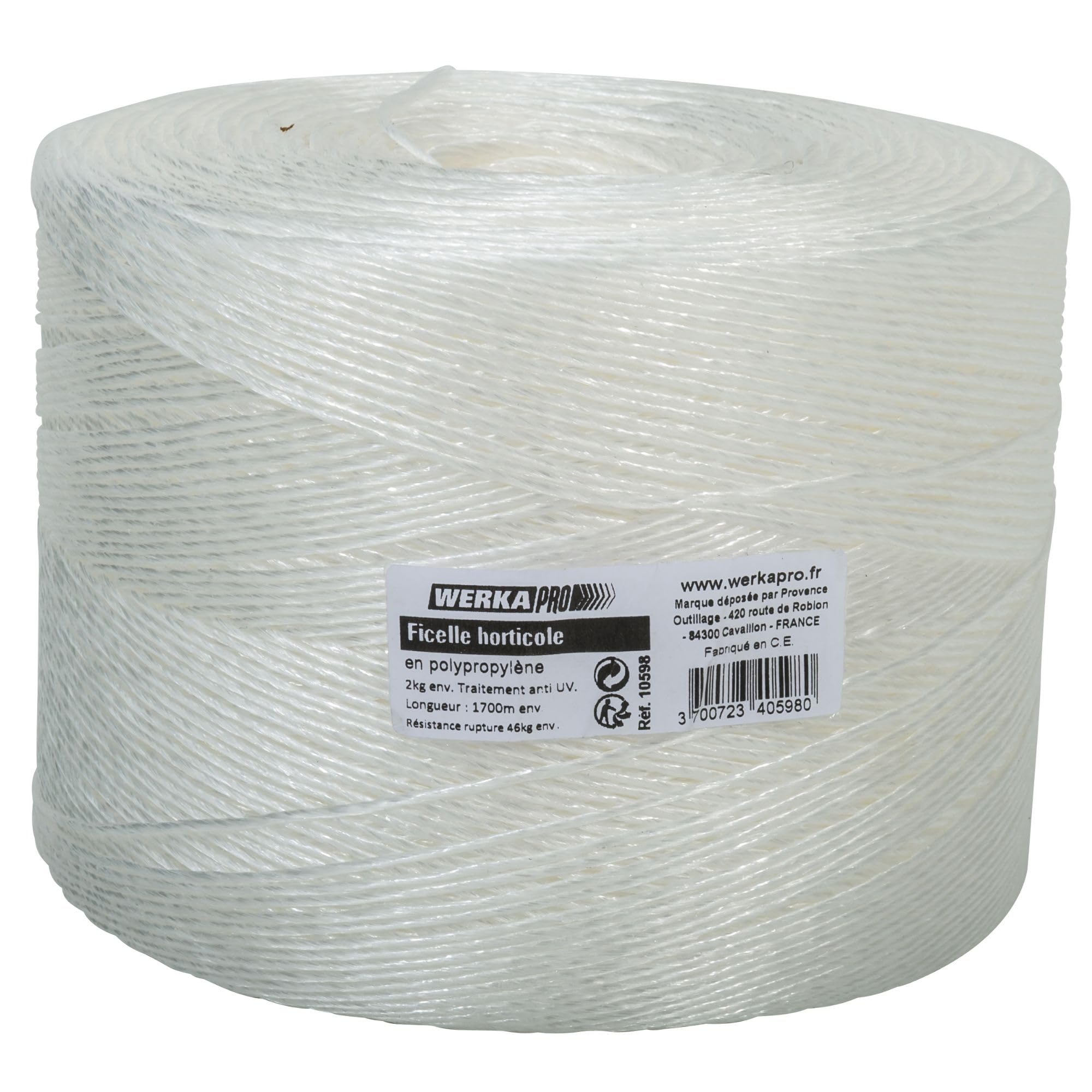 Werkapro Horticultural Twine 1700 m Spool White