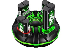 Ukor Fast Charging 4x4800mWh Rechargeable Battery Pack with Charger for Xbox Controller Rechargeable Batteries Xbox for Xbox One/Xbox Series X|S Xbox One S/Xbox One X/Xbox One Elite