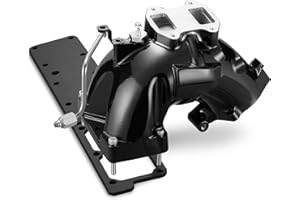 SPBREW Intake Manifold Kit for 6.7L Cummins 2013-2018 Ram 2500/3500 Engine Aluminum Air Intake Horn Kit with Grid Heater Upgrade & Heating System, Black