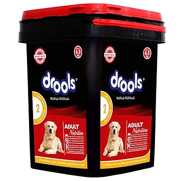 Drools Chicken and Egg Adult Dog Food, 6.5kg with Free Container