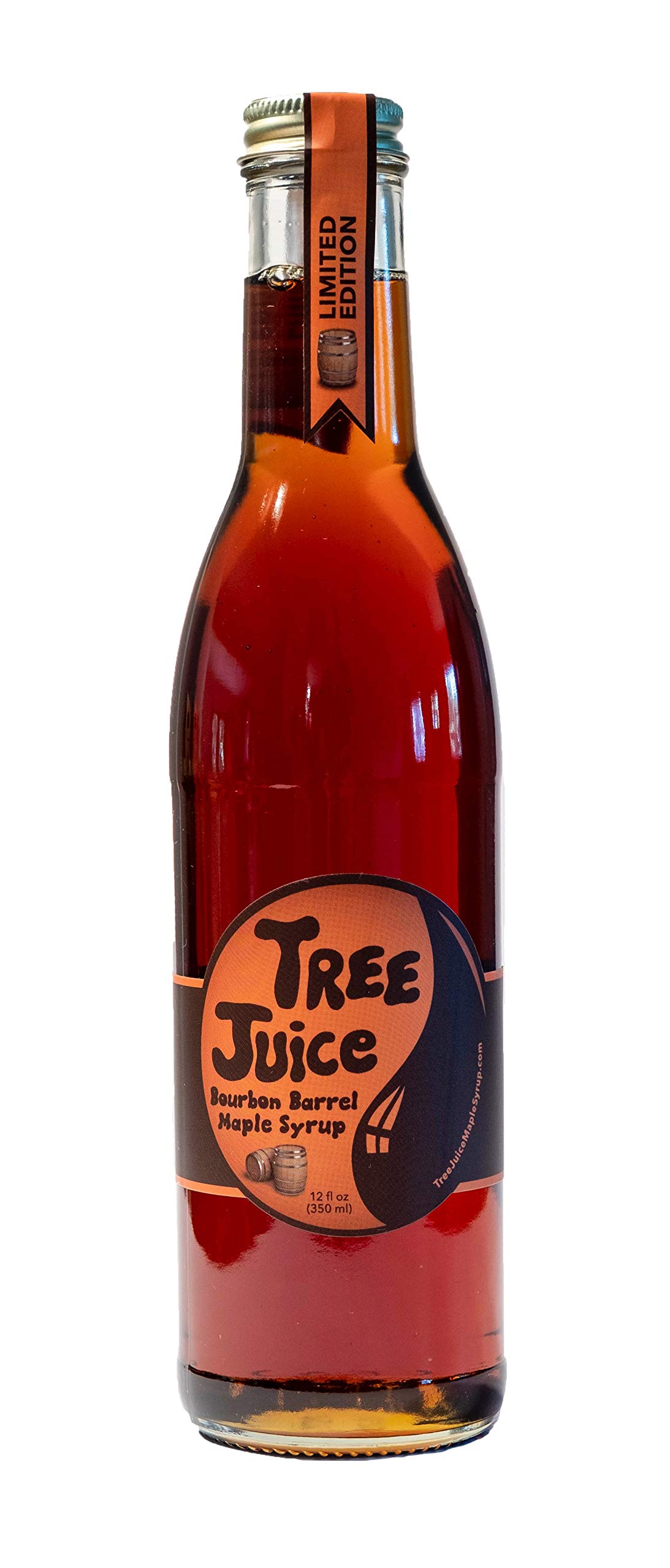 Tree Juice Pure Maple Syrup, Local Farm Made, 12 oz, Grade A Dark Grocery