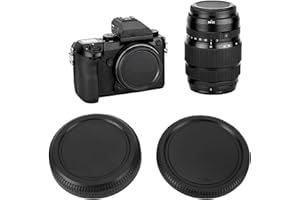 Diyeeni 2-Pack G Mount Body Cap & Rear Lens Cover for Fuji GFX50S GFX50R GFX100S 100II GFX Camera & G Mount Lens, Back Lens C