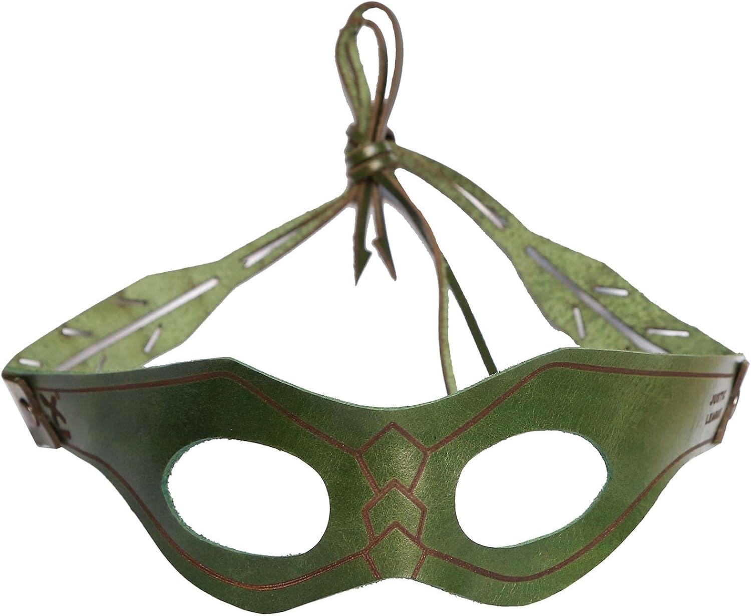 Dark Green Mask Cosplay Oliver Halloween Green Man Leather Eye Patch Masks Costume Accessories