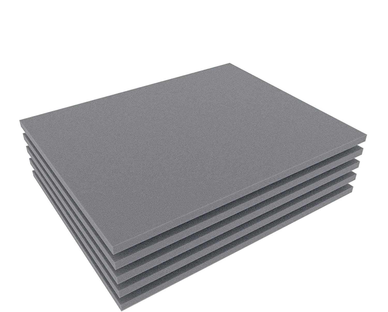 5 mm Thick Polyethylene Foam Sheet for Padding Foam for Protection of Model Making Packaging (30 x 20 cm (5 Pieces), Anthracite Grey