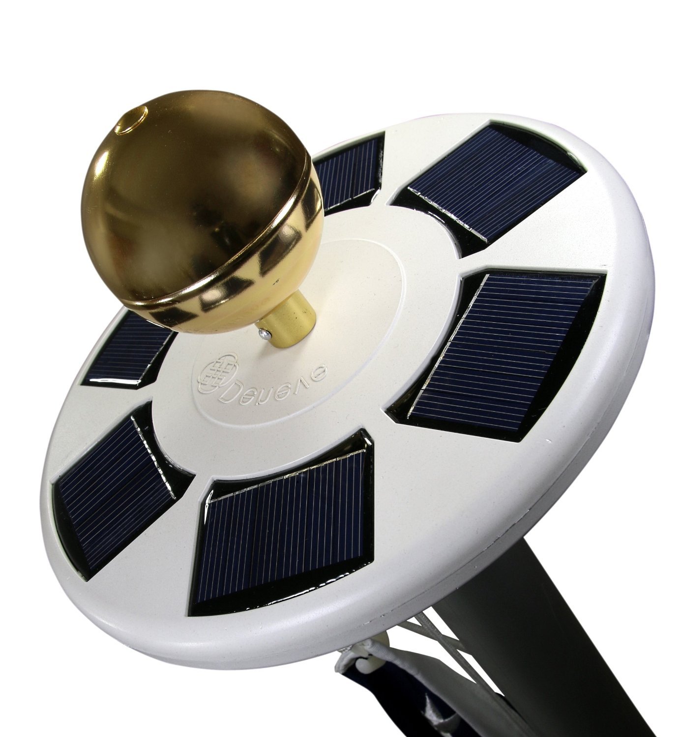 Solar Flag Pole Flagpole Light by Deneve, LED Downlight for Most 15 to