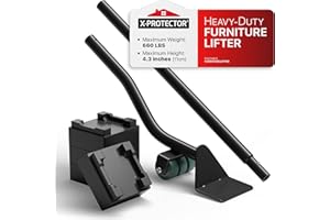 X-Protector Furniture Lifter Tool - Premium Furniture Jack Lifting Tool to Lift Furniture Easily - Appliance Lifter with 4.3" Adjustable Height - Ideal Jack to Lift Furniture Easily with No Effort
