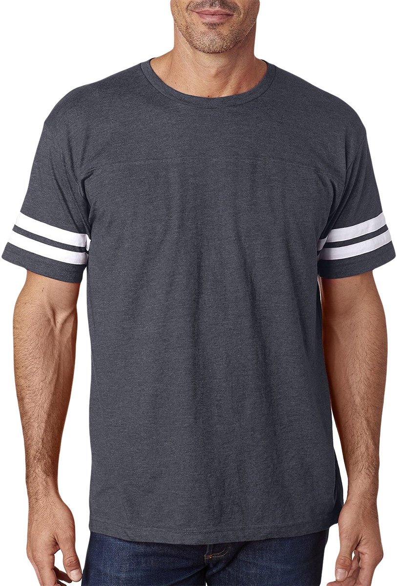 Lat Sportswear Stripes Football T-Shirt_Vintage
