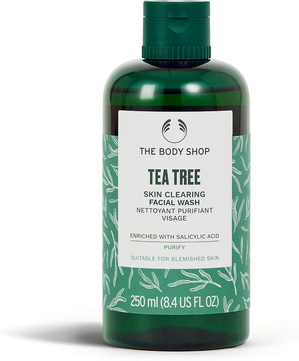 The Body Shop Tea Tree Skin Clearing Facial Wash 250ml Oily Blemish Prone Gel