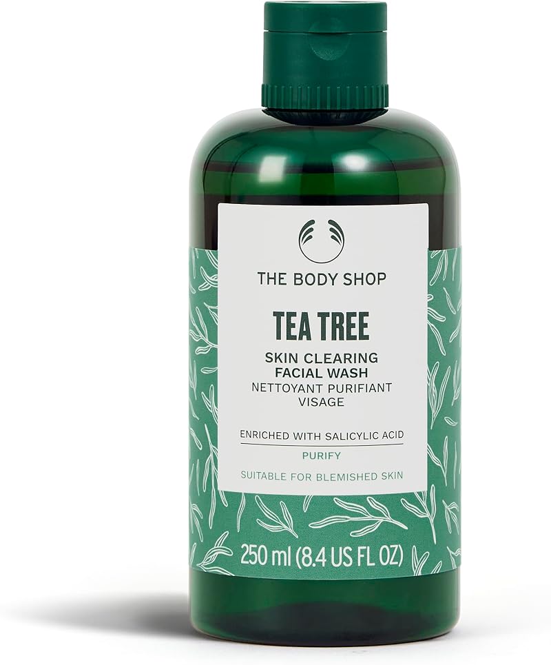 The Body Shop Tea Tree Skin Clearing Facial Wash 250ml Oily Blemish Prone Gel