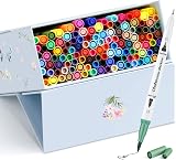 Ohuhu 120 Colour Dual Tip Markers Brush Fineliner Art Pens with Case Maui Series view 9