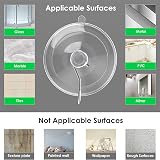 Navoys 12pk 40mm Suction Cup Hooks PVC Metal Window Glass Bath Kitchen Towel view 5