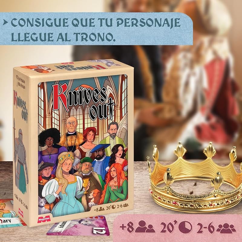 Knives out - Juego de Mesa de Estrategia - Grupos Grandes - De 3 a 10 Jugadores - A Partir de 10 años. — foto 3 de 6