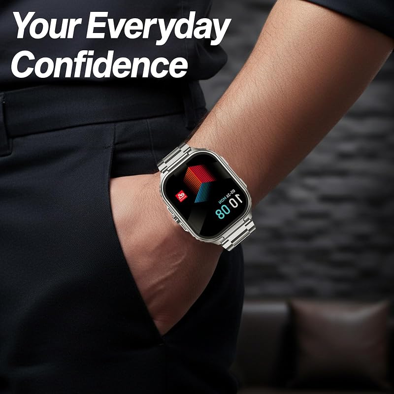 Smartwatch Ultra 3 Pro AMOLED, IP68 e 10 dias de Autonomia, Prata