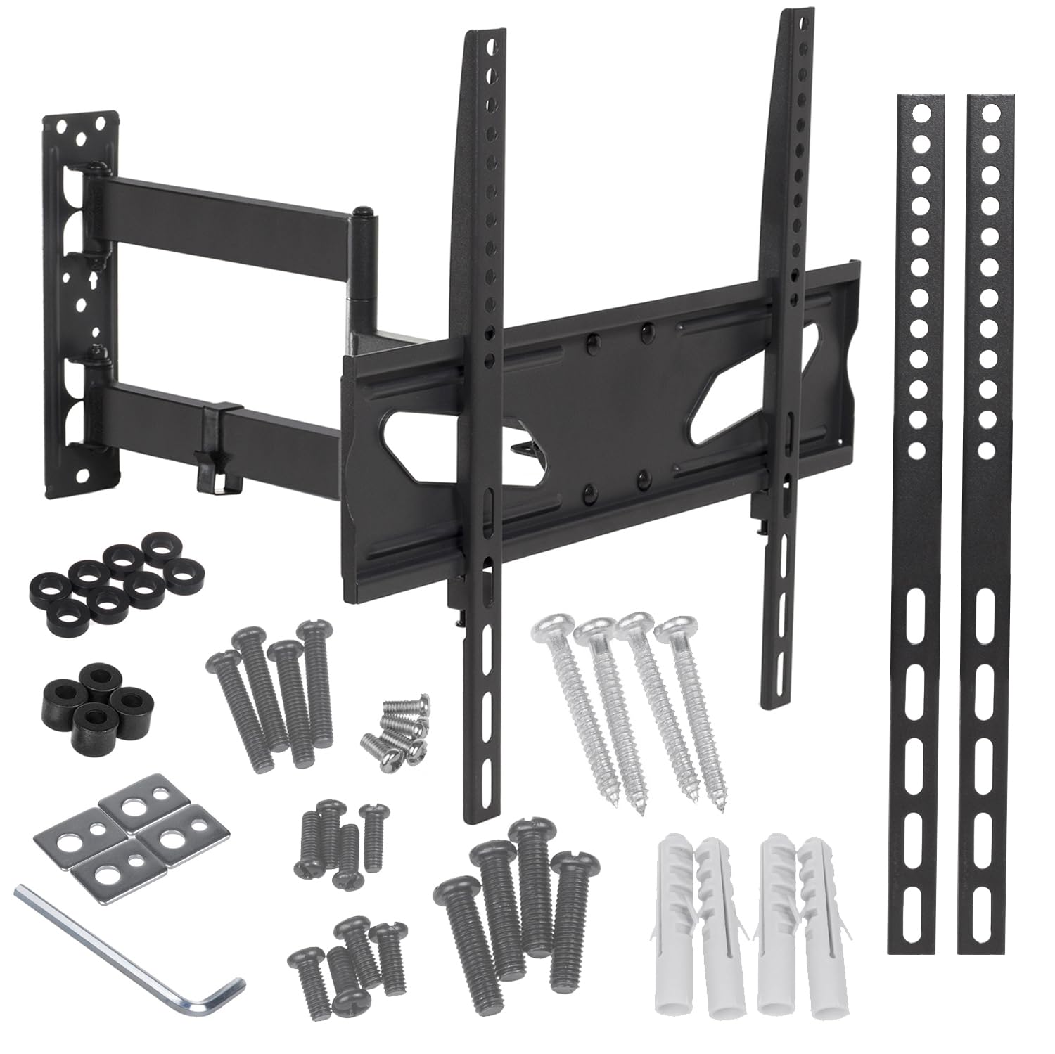 Maclean MC-711 LCD LED Plasma TV Wall Mount 26-55 "30kg Max VESA 400x400 Holder Bracket Curved TV Extra Long Arm