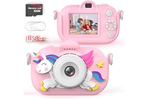 XOIEOD Kids Camera for Girls, 3-12 Year Old Girl Toys Christmas Birthday Gifts, 32MP HD Dual Lens Toddler Camera for Kids, 1080P Video Kids Digital Camera, Kid Camera Toys with 32GB TF Card