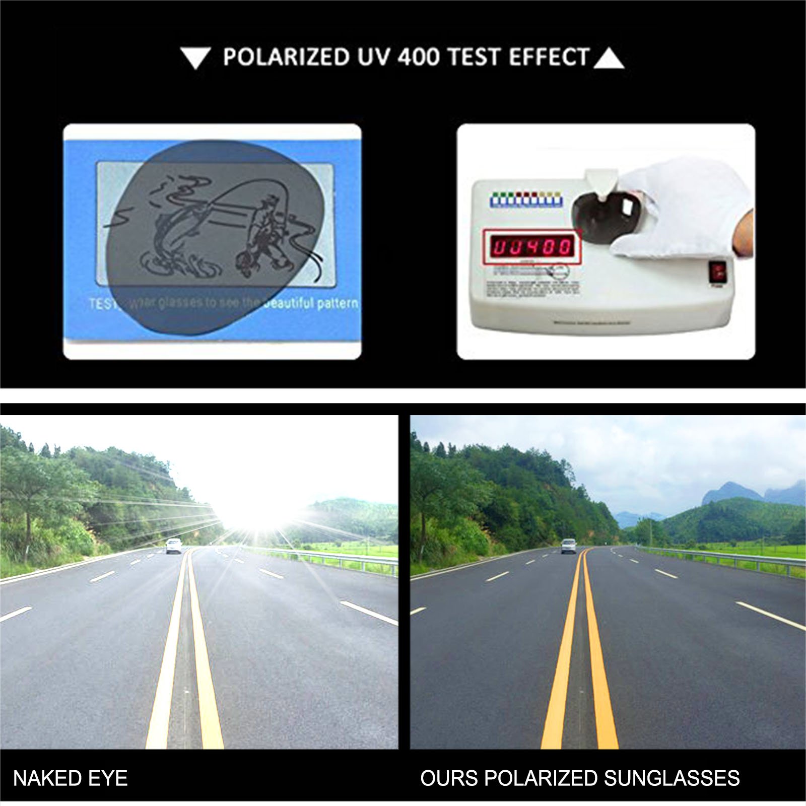 LIVHO G|Semi Rimless Polarized Sunglasses Women Men Retro Brand Sunglasses Goggles UV400