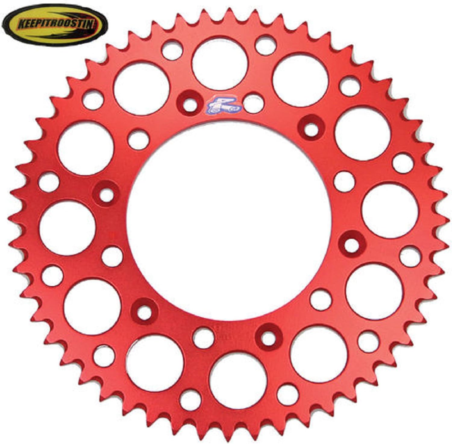 Renthal Rear Wheel Sprocket Red 49T with Keepitroostin
