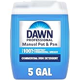 Dawn PRO Manual Pot &amp; Pan Detergent Bulk Commercial Liquid Dish Soap, 5 gal | Professional Cleaning Concentrate for Dishwashing by Hand, Cuts Tough Grease in Restaurant Kitchens, Three Compartment Sinks