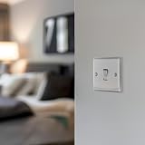 BG Electrical Nexus Metal 2 Way Light Switch Brushed Steel NBS12 Slim Profile view 6