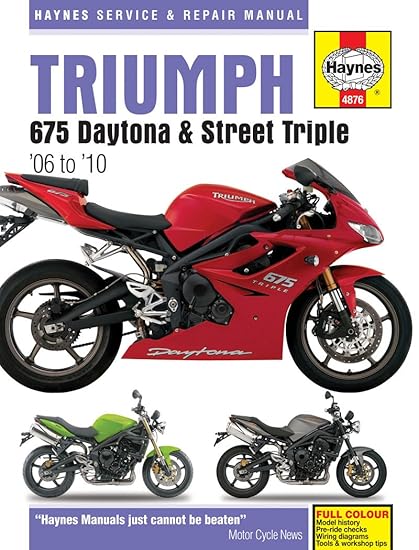 Triumph Daytona 675 Street Triple Repair Manual Haynes Service Manual