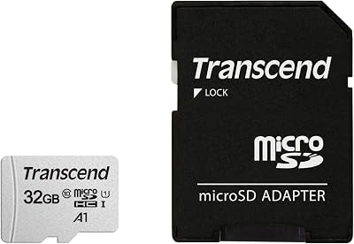 Transcend 32GB microSDHC Card A1 UHS-I U1 C10 100MB/s w/ Adapter for Switch
