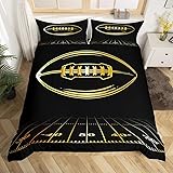 Feelyou Football Bedding Duvet Cover Set Kids Rugby