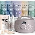 Tress Wellness Waxing Kit for Brazilian Wax - Easy to Use - For Sensitive Skin - Digital Display, Dusty Lilac
