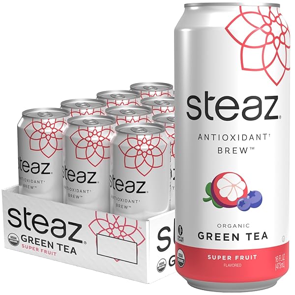 STEAZ – ORGANIC GREEN TEA – SUPERFRUIT (12...