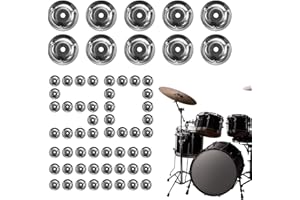 Drum Ring Drum Cymbals Companion - Stainless Steel Tambourine Ring Cymbals Ching - Bell Accessories Replacement for Handbell 