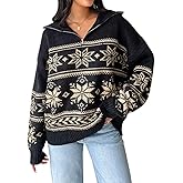 Women Y2K Argyle Striped Pullover Sweater Casual Long Sleeve Round Neck Vintage Preppy Style Pullover Knitwear