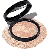 LAURA GELLER NEW YORK Award-Winning Baked Balance-n-Brighten Color Correcting Powder Foundation - Porcelain - Buildable Light to Medium Coverage - Demi-Matte Natural Finish