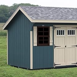 2 Pack 14" x 21" Brown Shed Window with Tempered