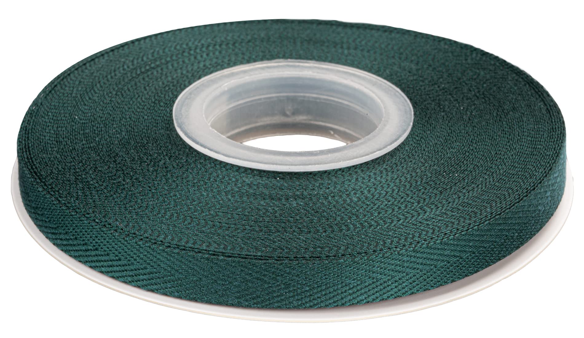 Joycrosso Herringbone Tape Twill Ribbon Soft Handle, Great for Gift Wrapping Craft Sewing, 9mm x 22 Meters - Spruce