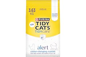 Tidy Cats Tidy Care Alert Cat Litter, Non-Clumping Silica Crystals - 3.63 kg Bag