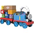 Thomas & Friends Toddler Toy Wobble Cargo Stacker Train, Push-Along Engine with Stacking Blocks for Preschool Kids Ages 2+ Years