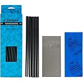 XCMAN Alpine Freeride Snowboard Ski Base Ptex Base Repair Kit: 5 ptex, Metal Scraper, Sanding Sponge