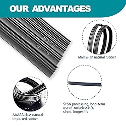 4Pcs Automotive Replacement Windshield Wiper