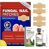 Fungal Nail Patches, 7 Days Nail 𝐅𝐮𝐧𝐠𝐮𝐬 Treatment, Toenail Treatment Patches Extra Strength - 100% Pure Natural Plant extract Repair for Damaged Nails, Kerasal Toenail