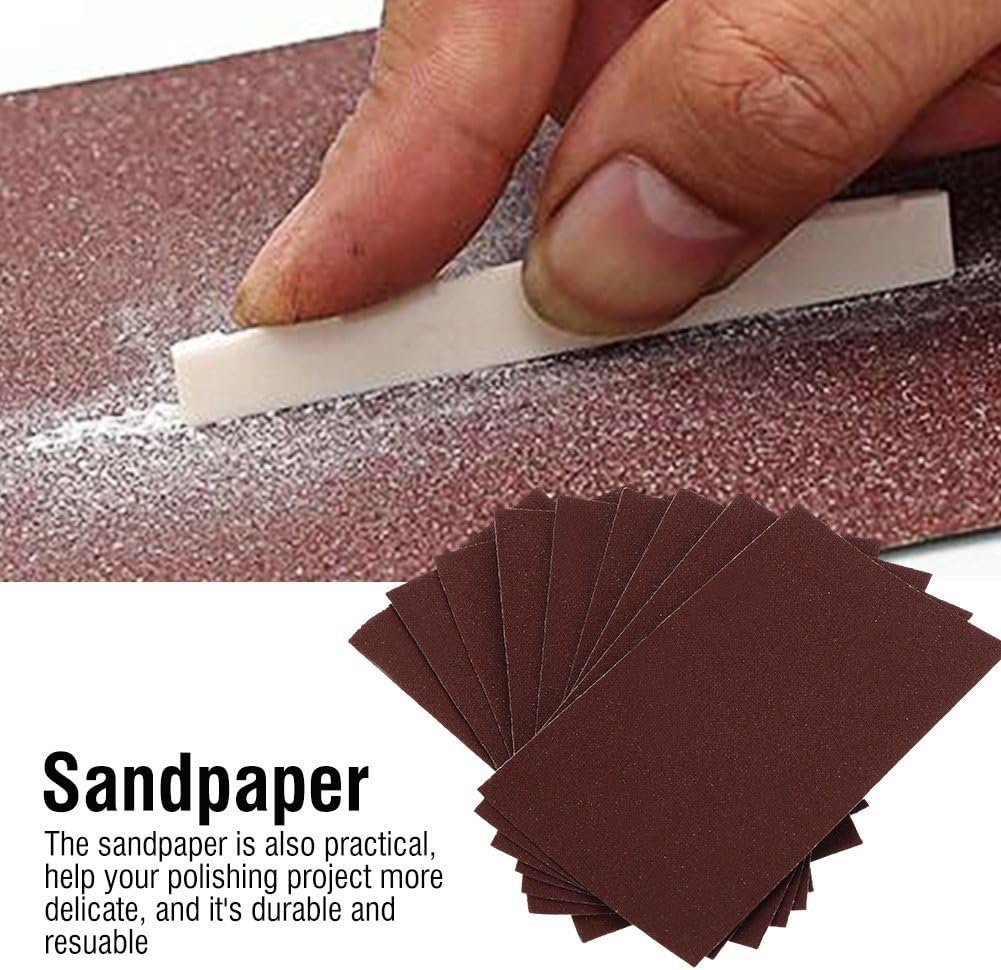 Guitar Repair Kit, 7 in 1 Guitar Fretboard Ruler Guitar File Grinding String Height Ruler Gaskets Pin Puller Sandpaper Repair Kit Set - Image 4