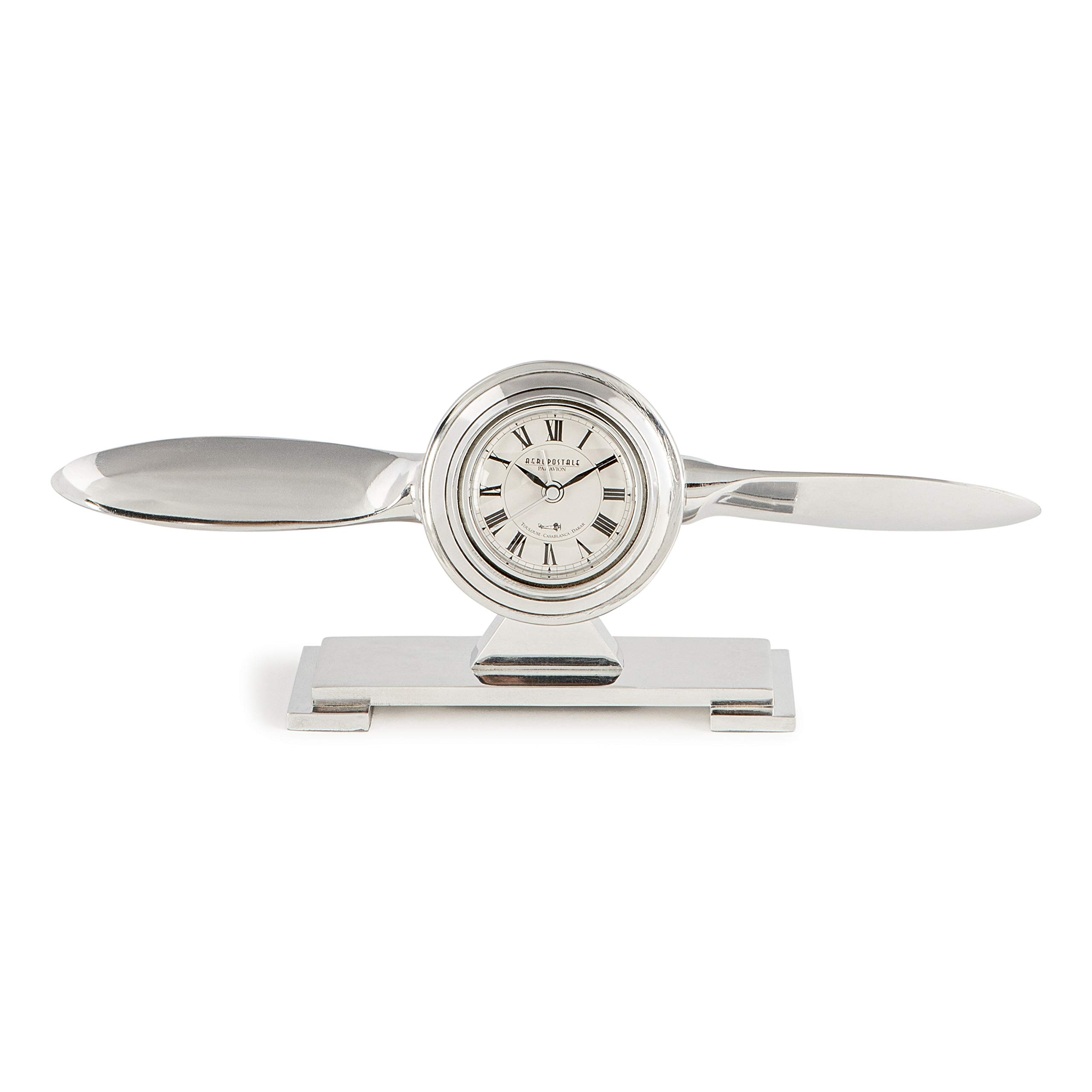 Authentic Models Propeller Desk Clock Silver