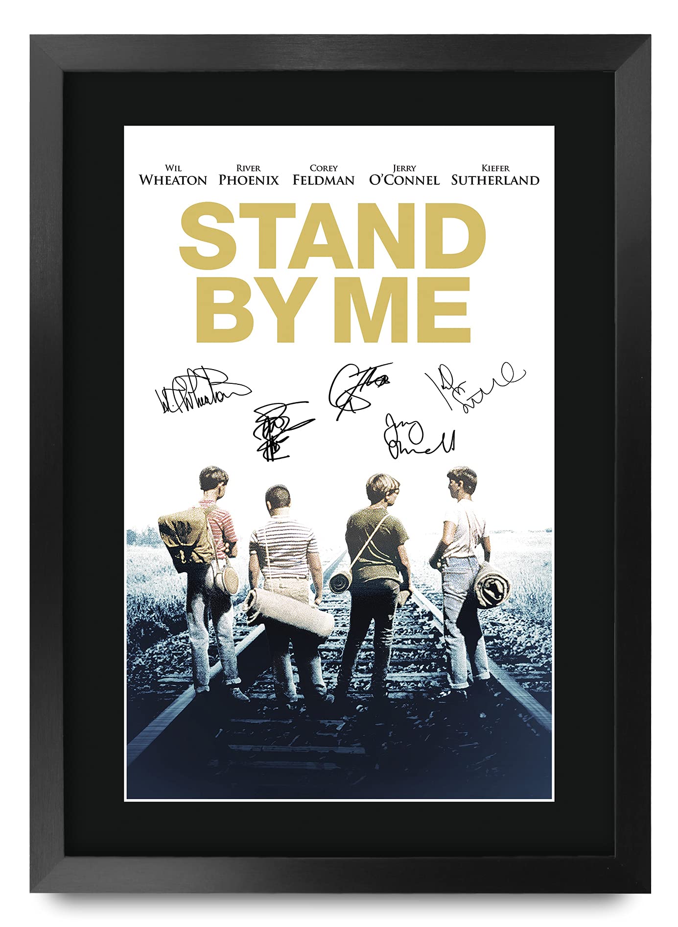 HWC Trading Stand By Me Gifts Printed Poster Signed Autograph Picture for Movie Memorabilia Fans - A3 Framed