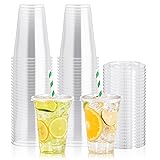 JOLLY PARTY 100Pack 16 oz Clear Plastic Cups With