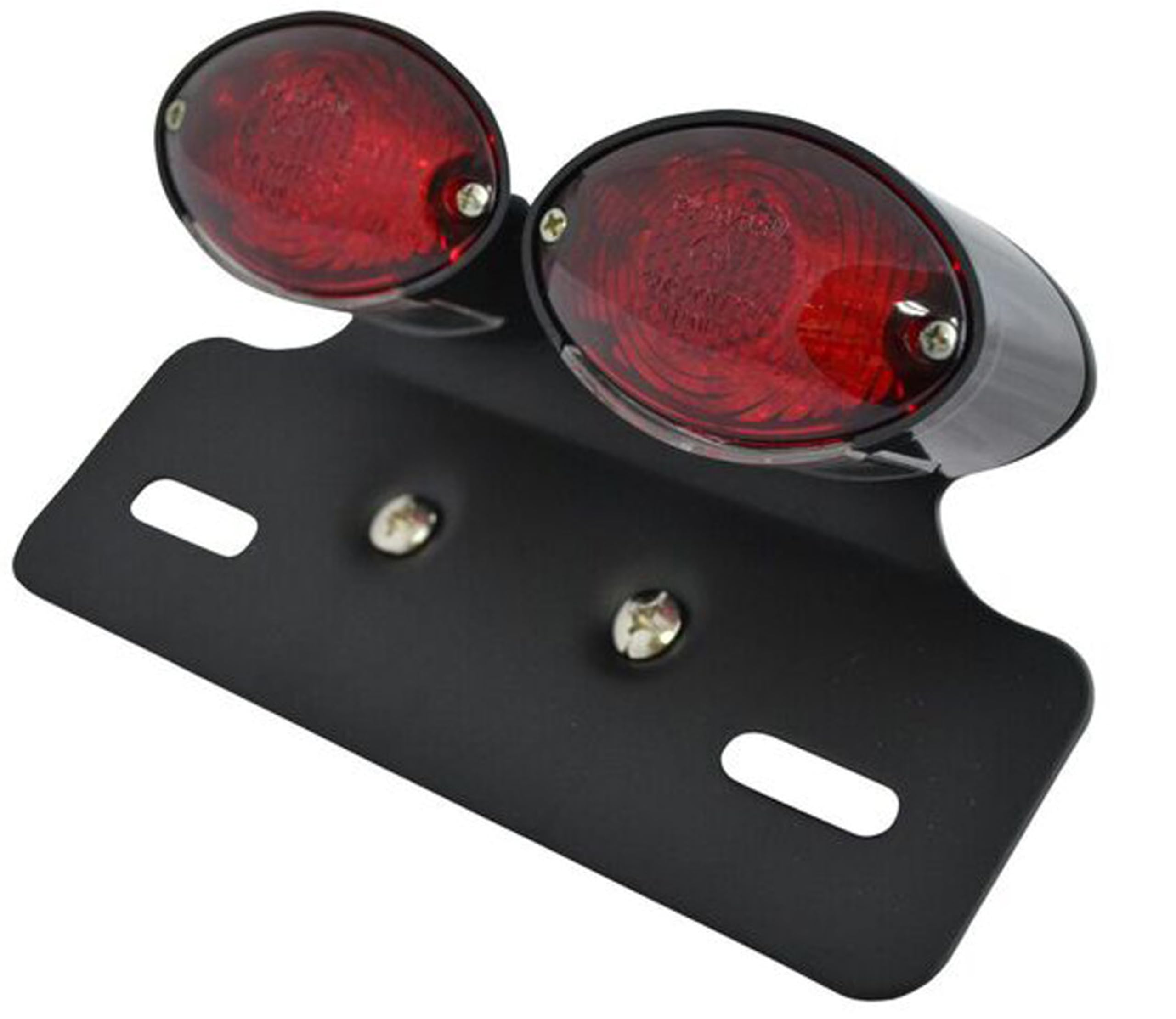 Alchemy Parts Double Tail Light with red lense and Bracket fits most Motorbikes