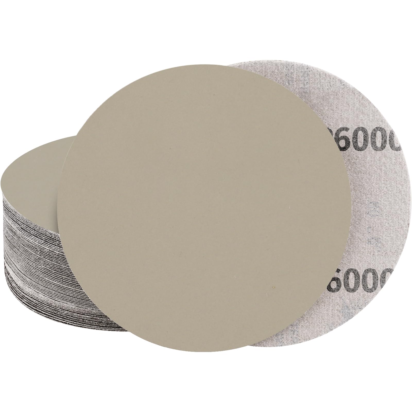 STEBRUAM 30Pcs 150mm Sanding Discs 6000 Grit for Dry and Wet Sanding, Compatible with Random Orbital Sander, Woodworking & Automotive Sandpaper — image 1