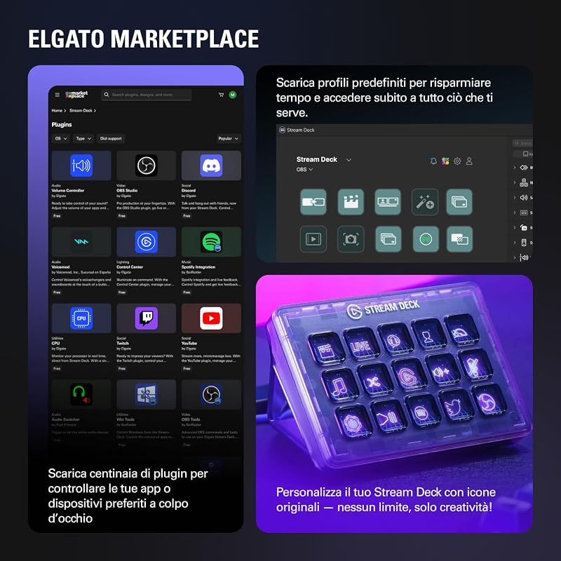 Stream Deck +, mixer audio e controller da studio