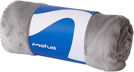 Amazon Co Jp Mofua モフア ひざ掛け 毛布 70 100cm グレー あったか 冬用 ブランケット モフモフ プレミアムマイクロファイバー 静電気防止 洗える エコテックス認証 ホーム キッチン