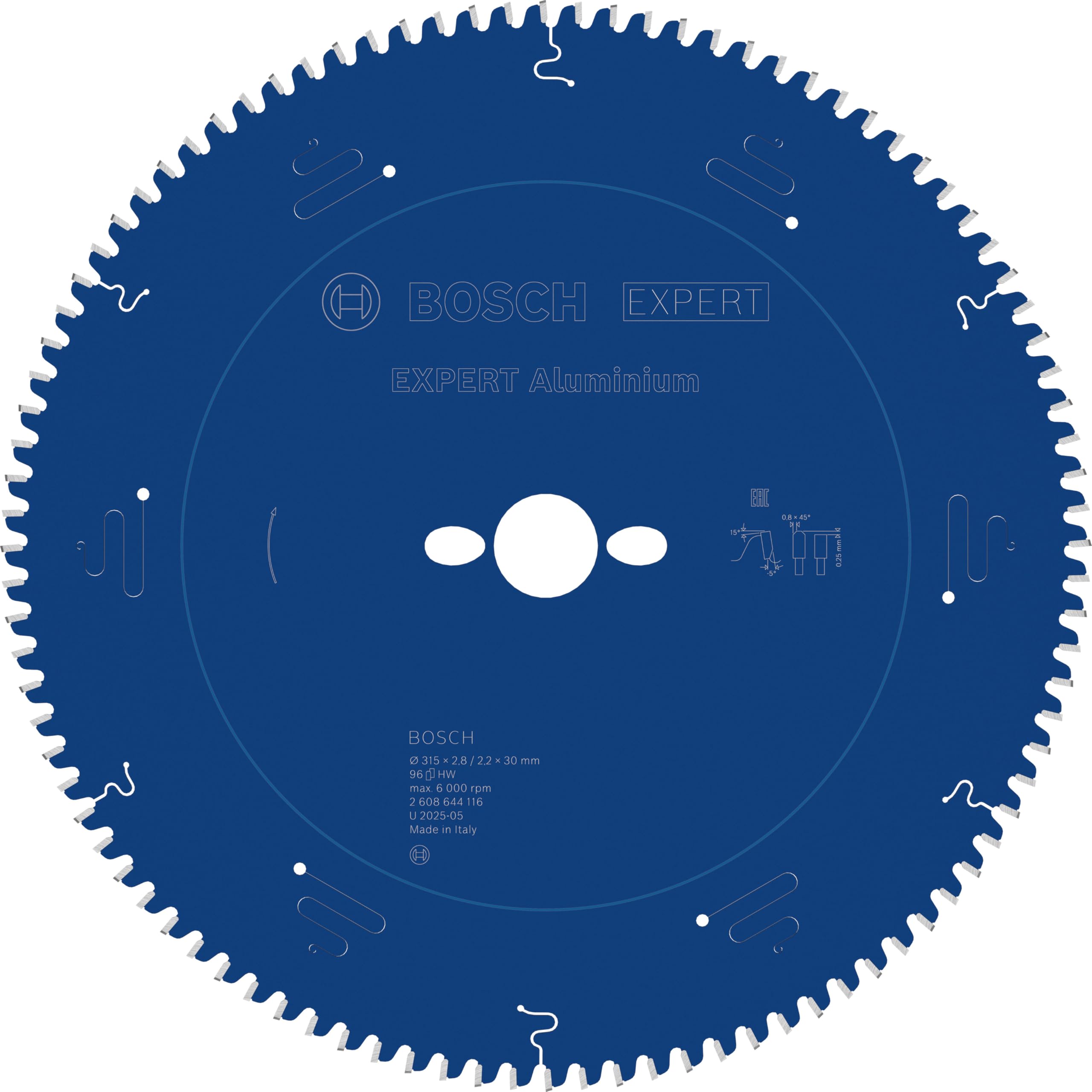 Bosch 1x EXPERT Aluminium Corded Circular Saw Blade for Mitre Saw (for Aluminium, Ø mm, Professional Accessory Mitre Corded Circular Saw)