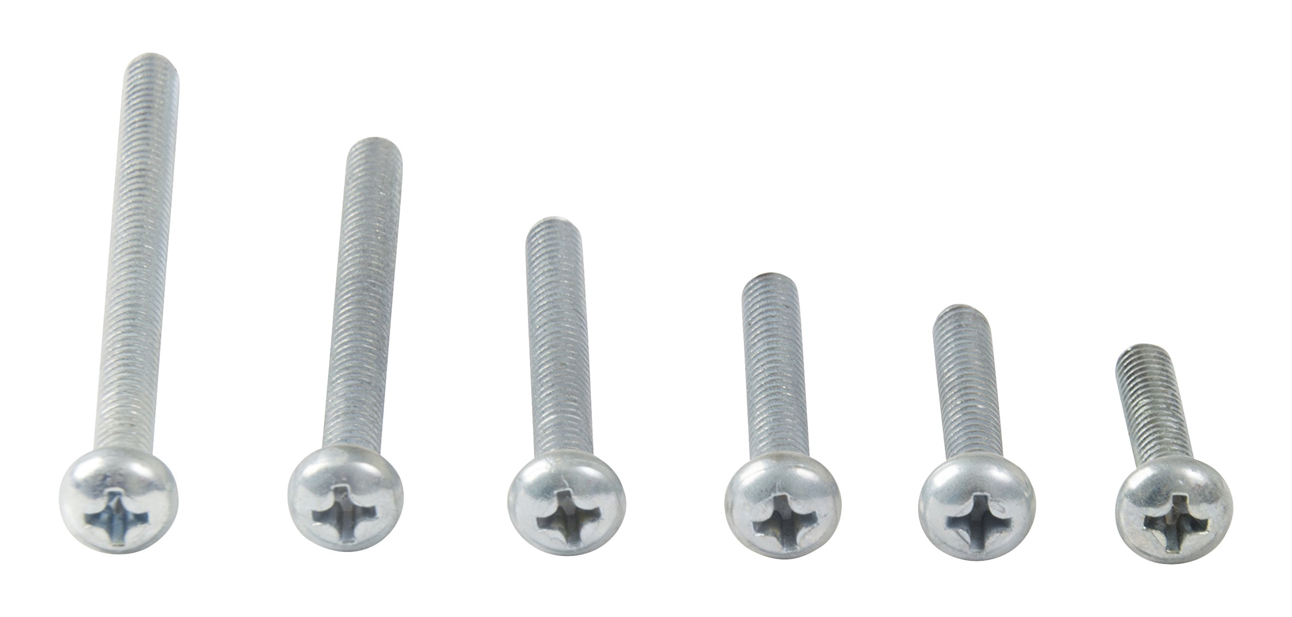 Gardner Bender SK-832T Screw Kit, 8-32 Round Phillips Head, 20 Each Size, 2/3, ⅞, 1, 1¼, 1 ⅝, & 2 inch., 135 Pc. Kit