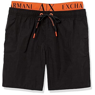 A|X Armani Exchange Men's Logo Print Swim Trunk Egypt Ubuy